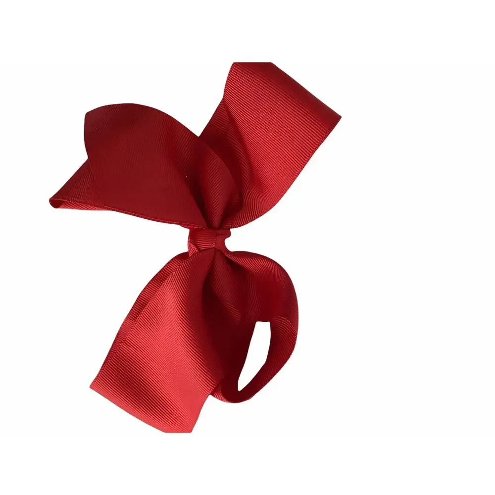 Bundle Lot of 3 Red, Green & White Hair Bows